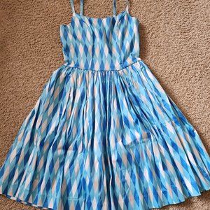 Pinup Couture Ice Blue Harlequin Jenny dress